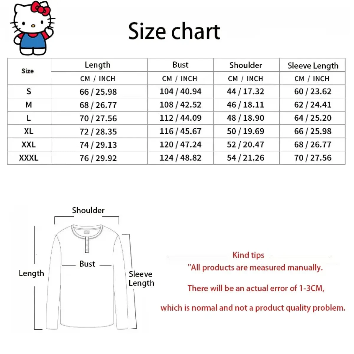 Hello Kitty Y2K Hoodie – Cute Sanrio Print Harajuku Streetwear - Image 7