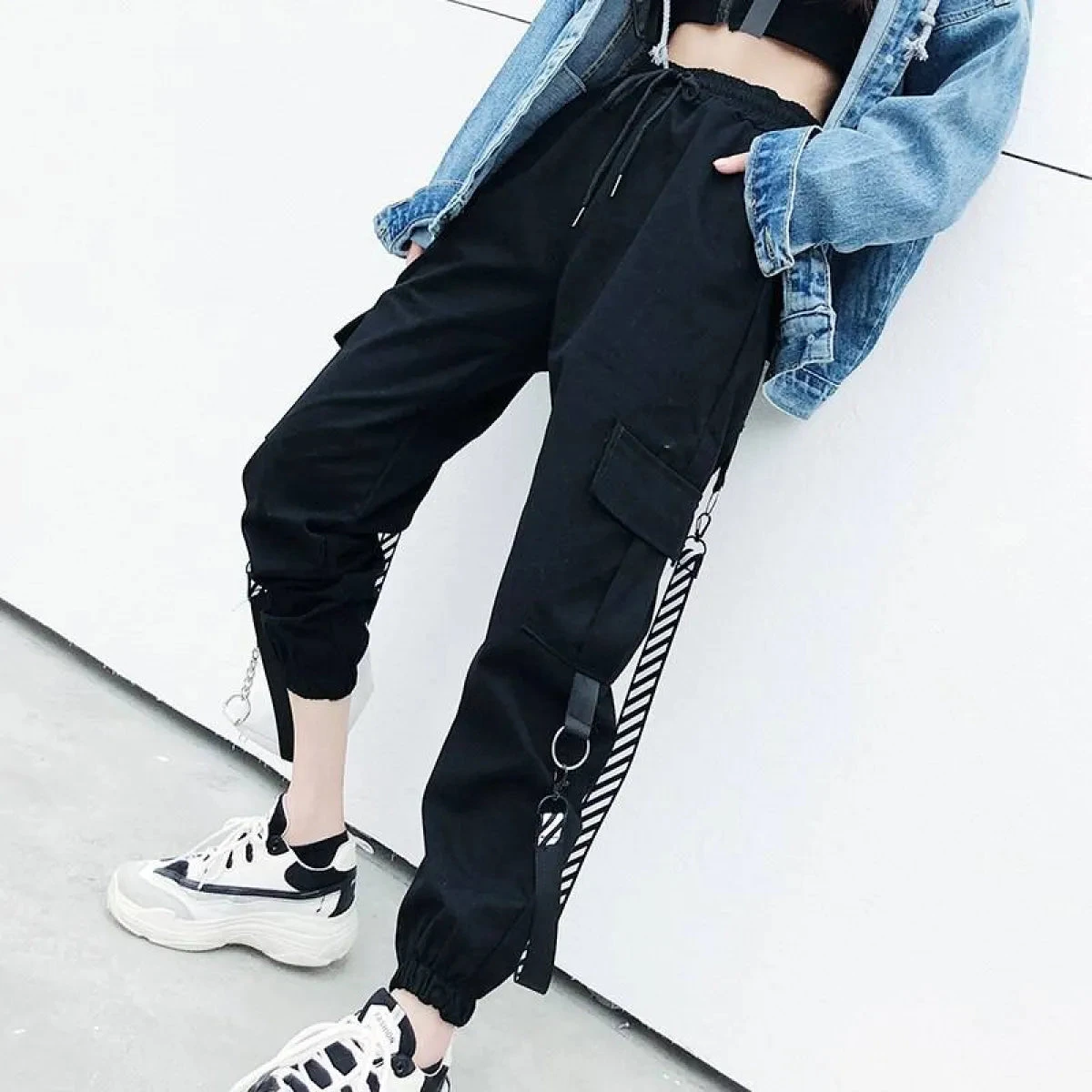 Casual Korean Cargo Pants - Image 4