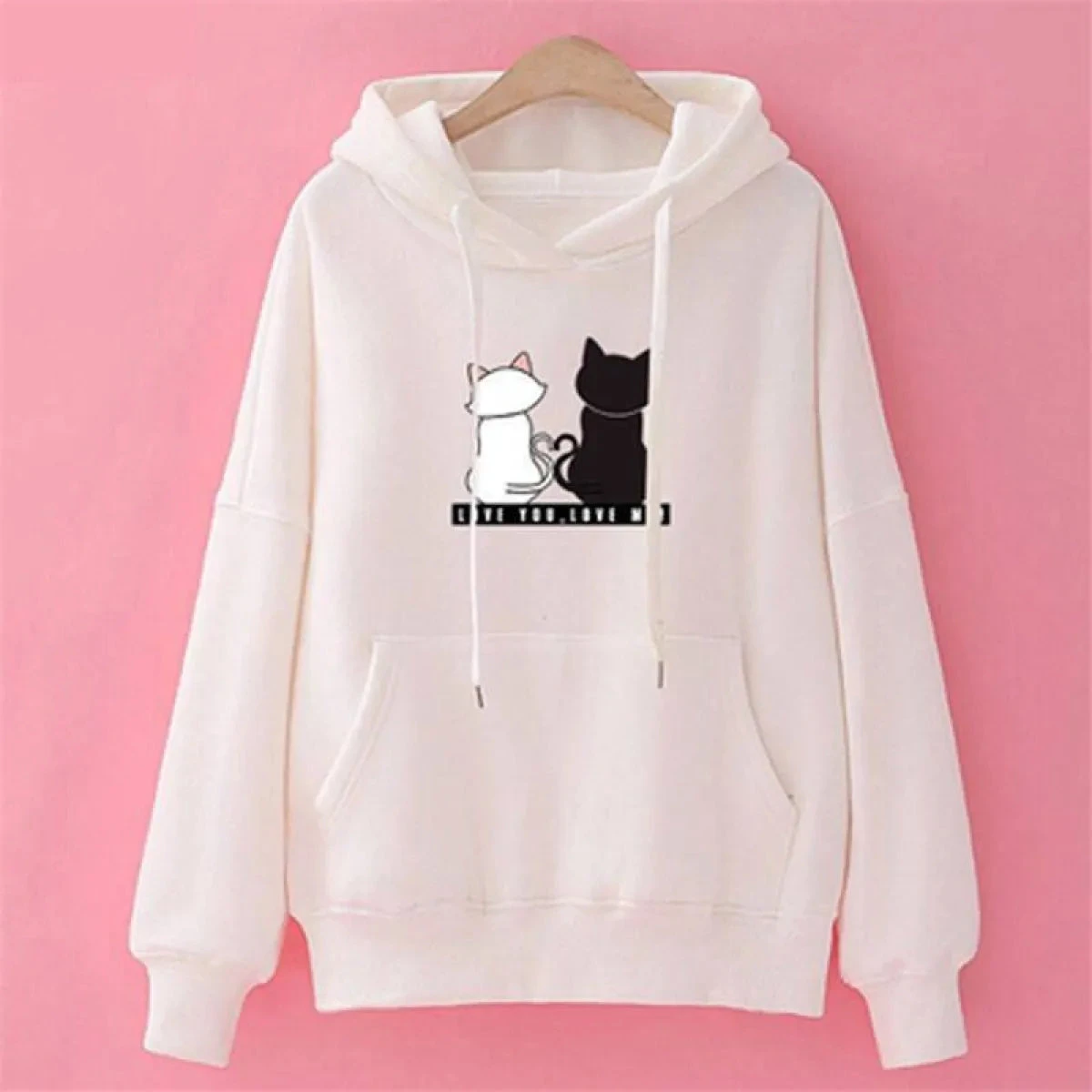 Love You. Love Me! Cat Hoodie - Image 18