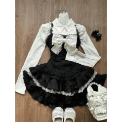 Lace Tiered Skirt Set – Sweet Lolita Kawaii Style