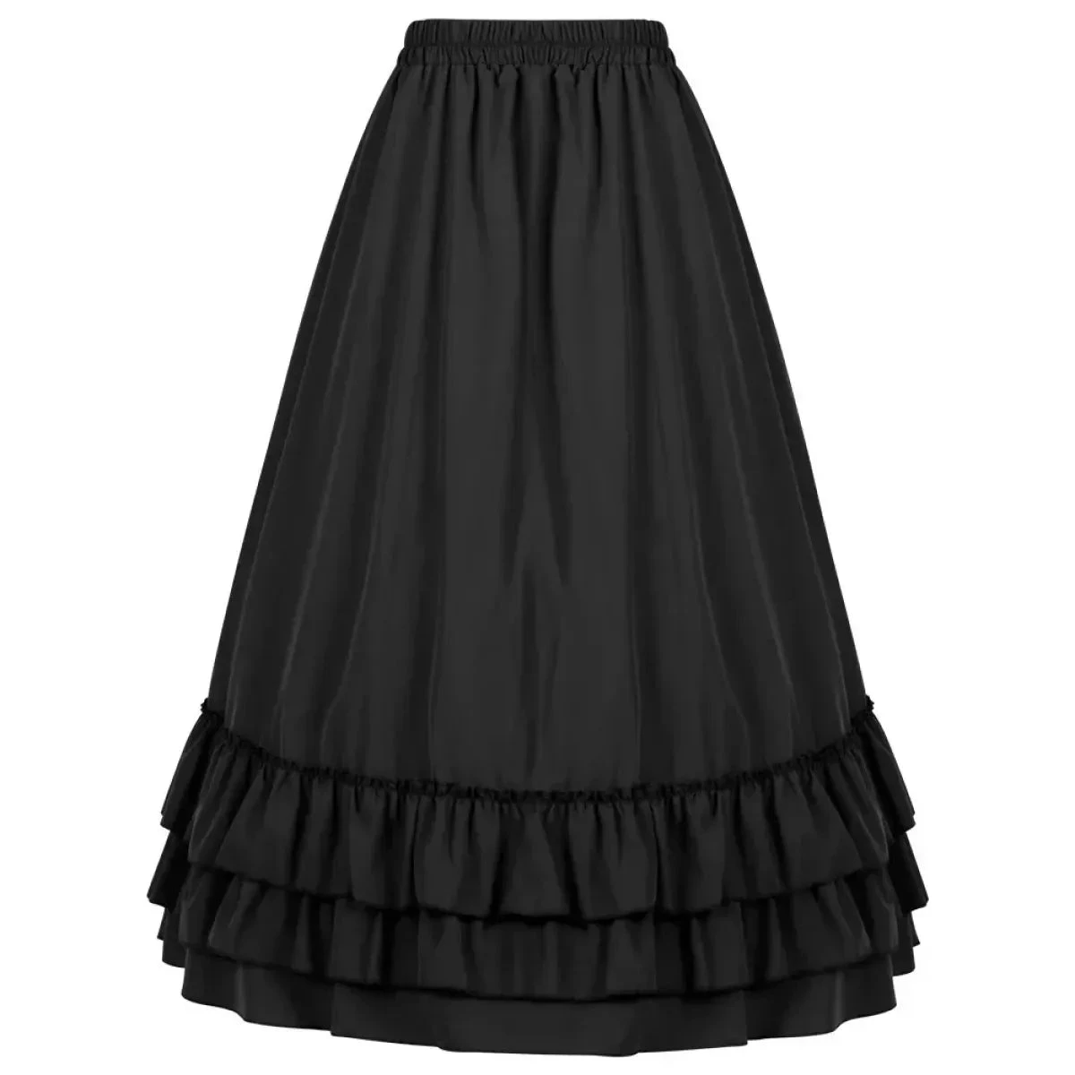 Layered Steampunk Skirt – Victorian Ruffles Cosplay Gothic - Image 3
