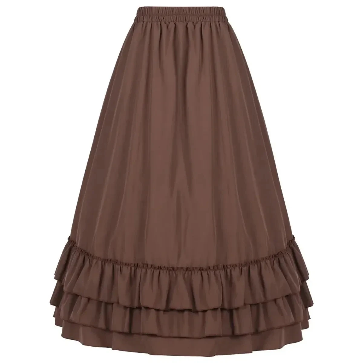 Layered Steampunk Skirt – Victorian Ruffles Cosplay Gothic - Image 2