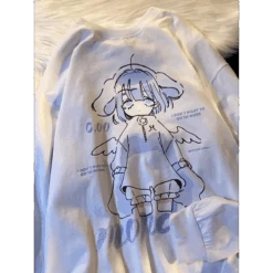 "Monday" Sad Anime Girl Tee