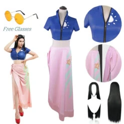 Nico Robin Cosplay Costume – One Piece Top And Skirt Outfit