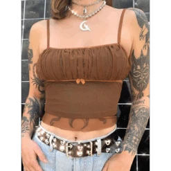 Pastel Goth Crop Tops