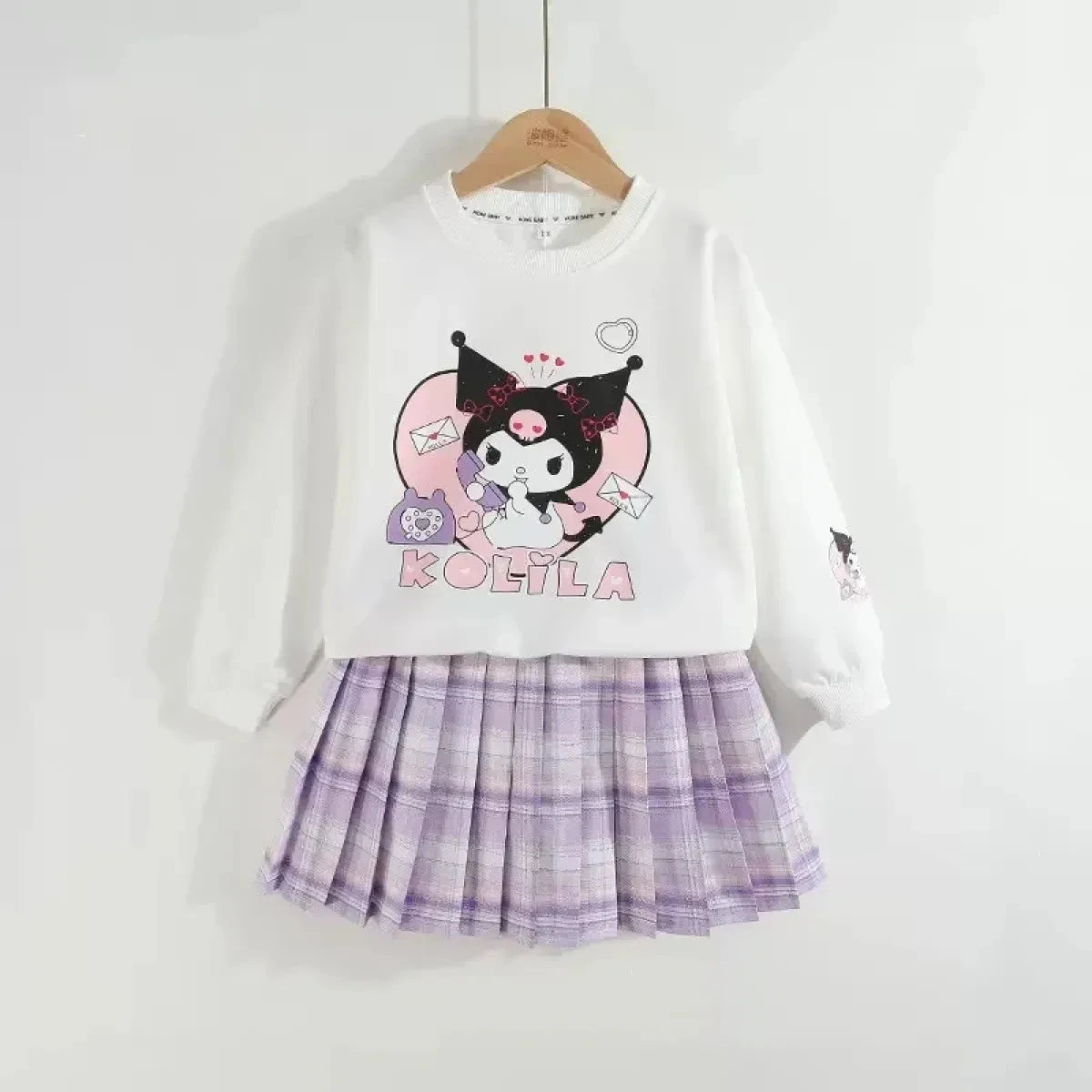 Kuromi Short-Sleeved Shirt And Pleated Skirt Set - Image 16