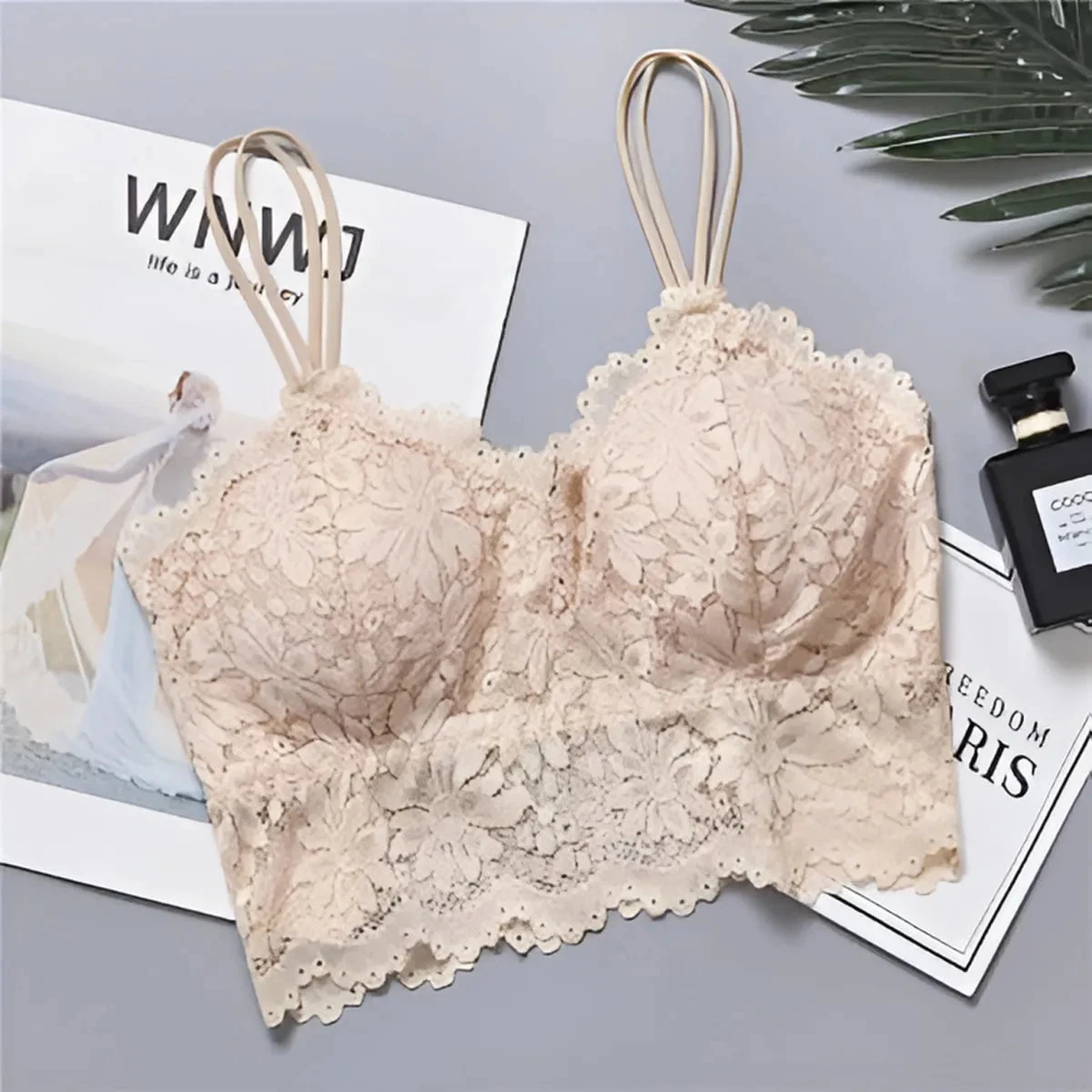 Lace V Neck Bralette - Image 16
