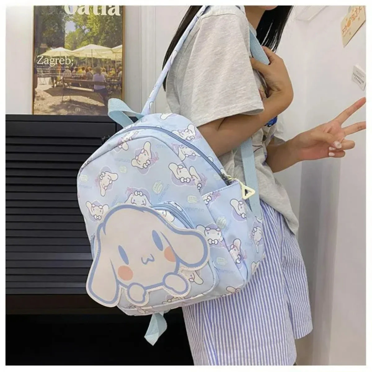 High-Capacity Sanrio Character Backpack - Cute & Functional - Image 4
