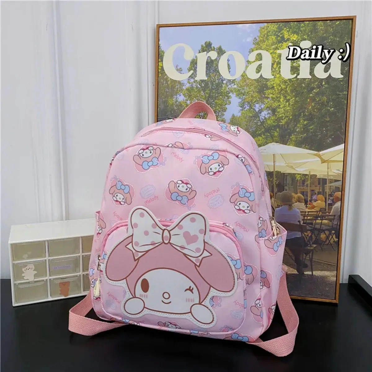 High-Capacity Sanrio Character Backpack - Cute & Functional - Image 12