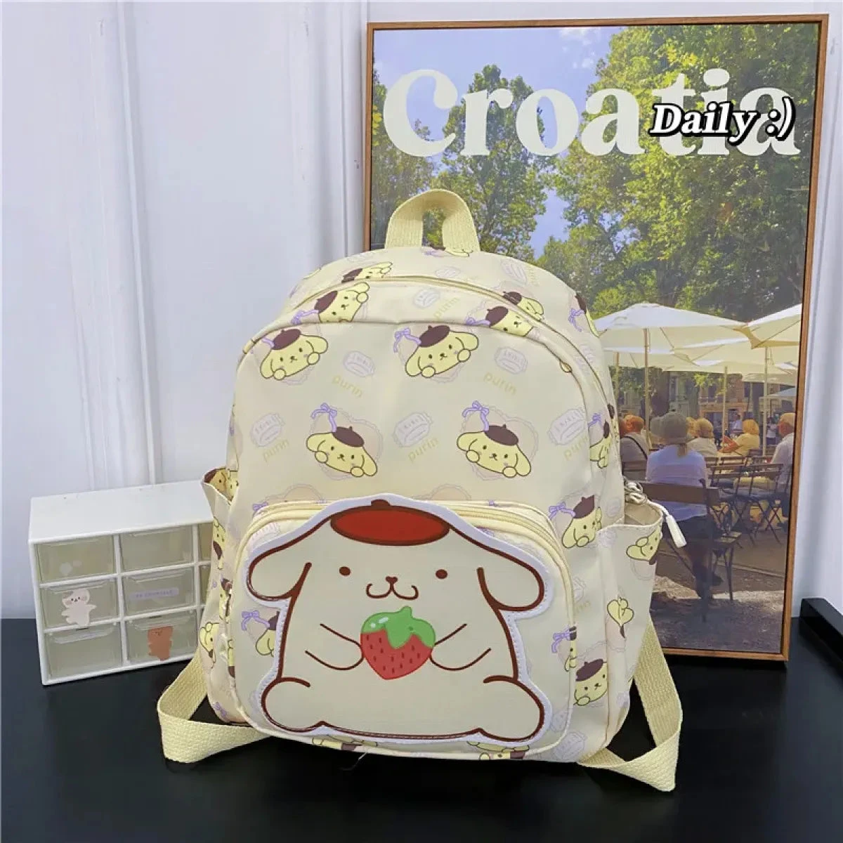 High-Capacity Sanrio Character Backpack - Cute & Functional - Image 11