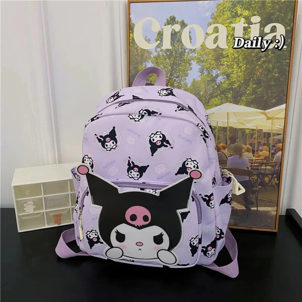 High-Capacity Sanrio Character Backpack - Cute & Functional - Image 7