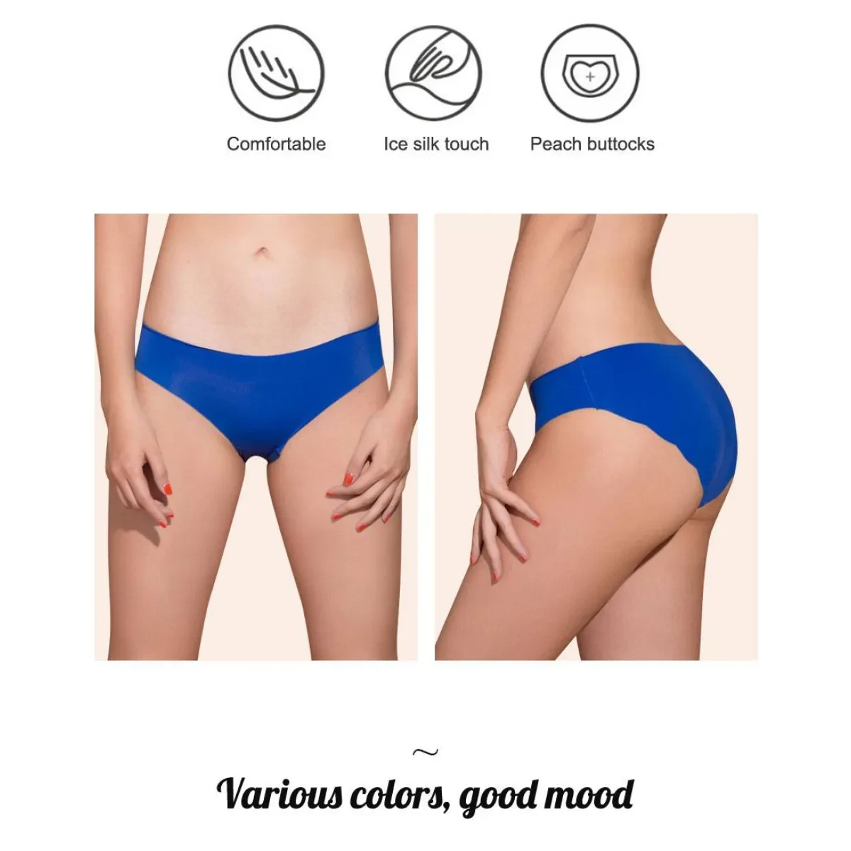 Low-Rise Seamless Panties Set - 3 Pcs - Image 11