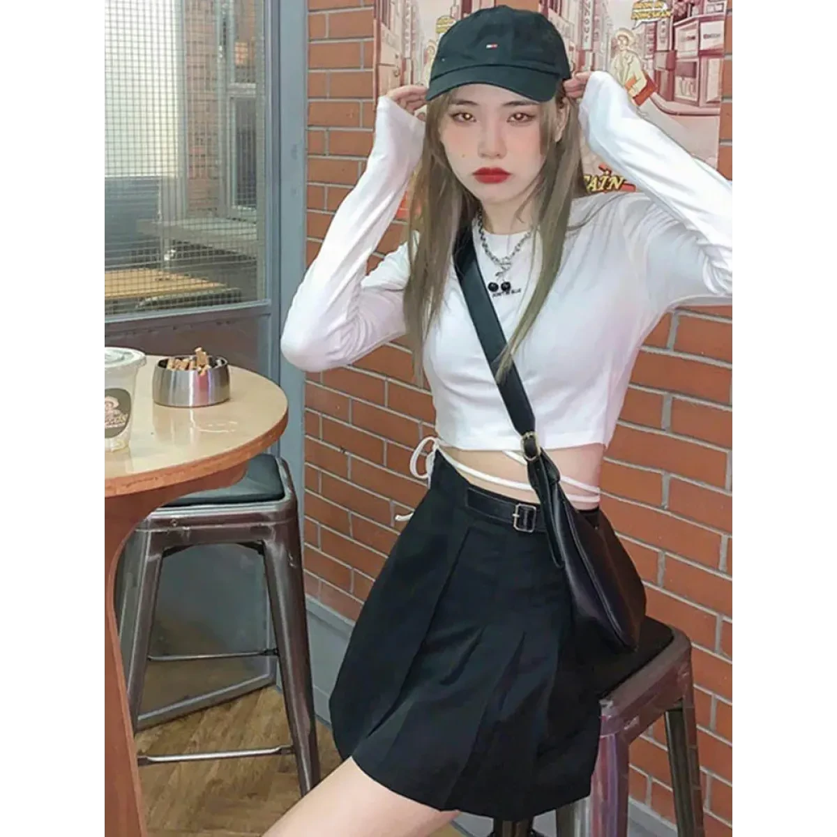 Sexy Crop Long Sleeve T-Shirt - Image 5