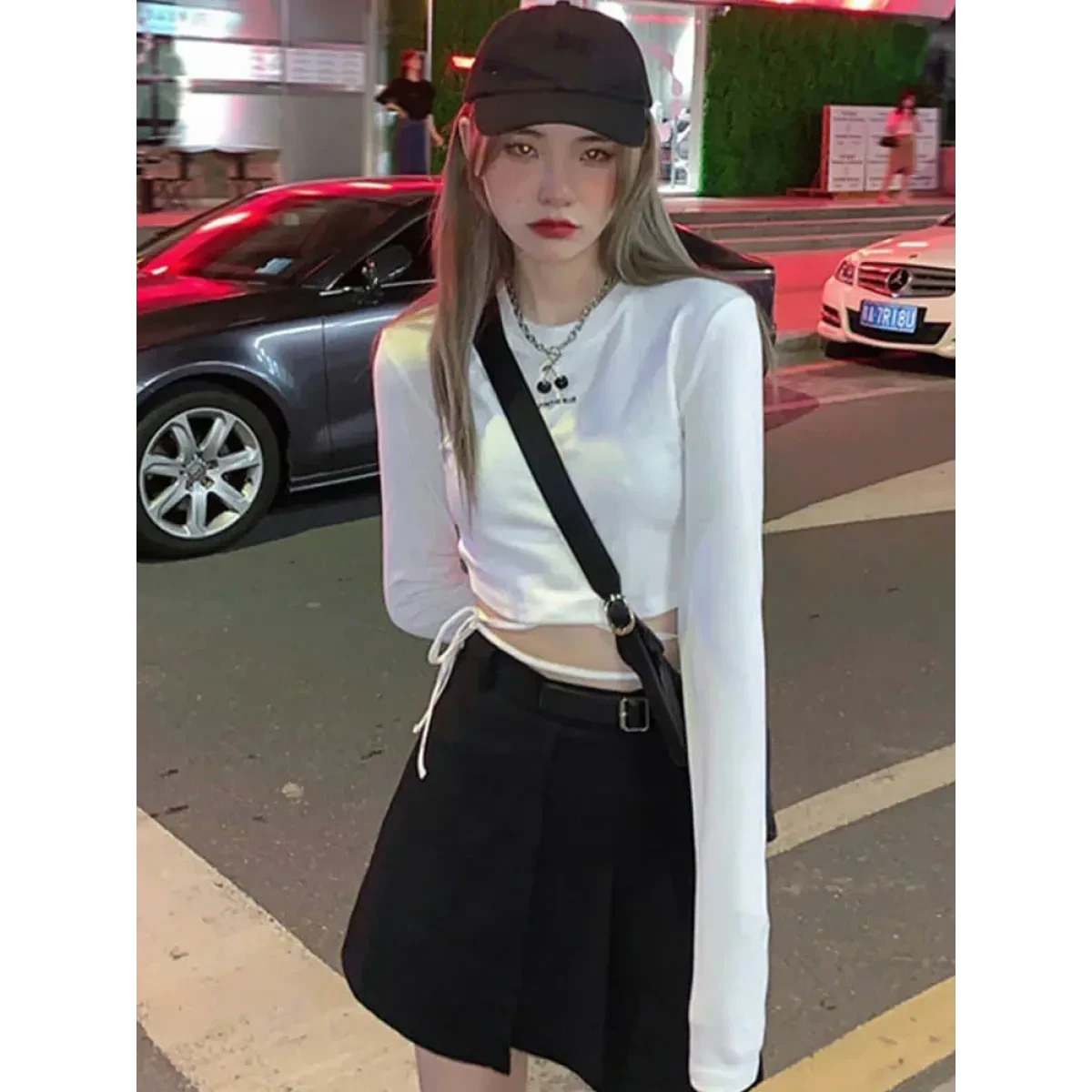 Sexy Crop Long Sleeve T-Shirt - Image 6