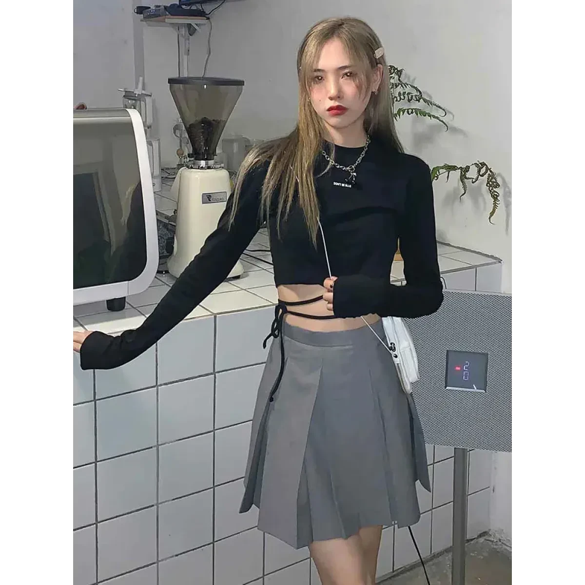 Sexy Crop Long Sleeve T-Shirt - Image 7