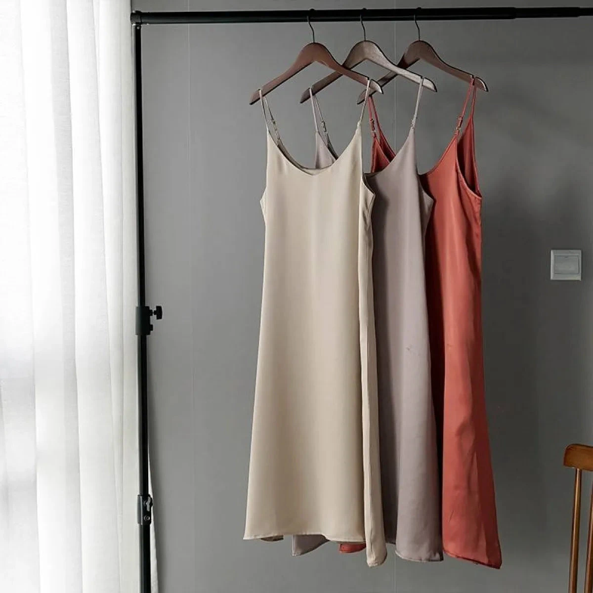 Silk Slip Dress - Image 8