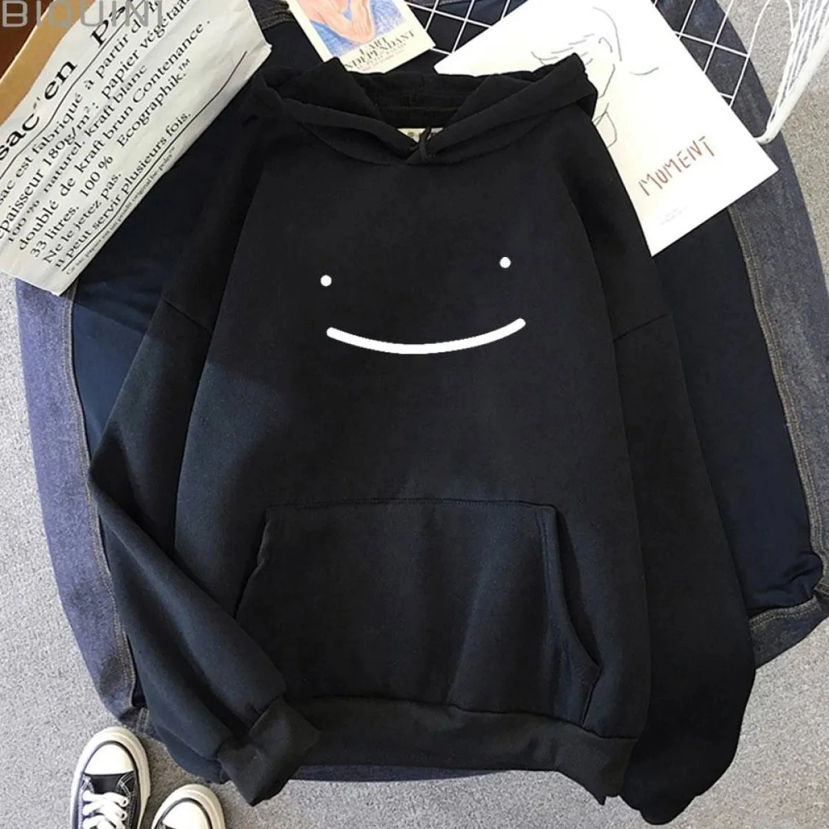 Smiley Printed Hoodie - Image 3