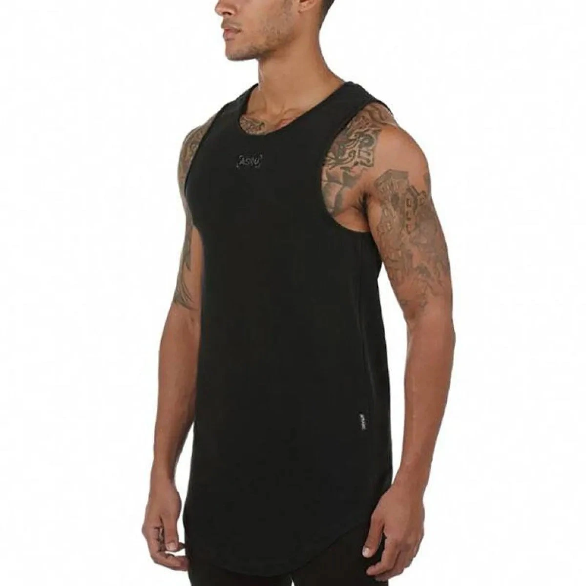 Men's Solid Color Summer Cotton Sport Tank Tops - Image 2