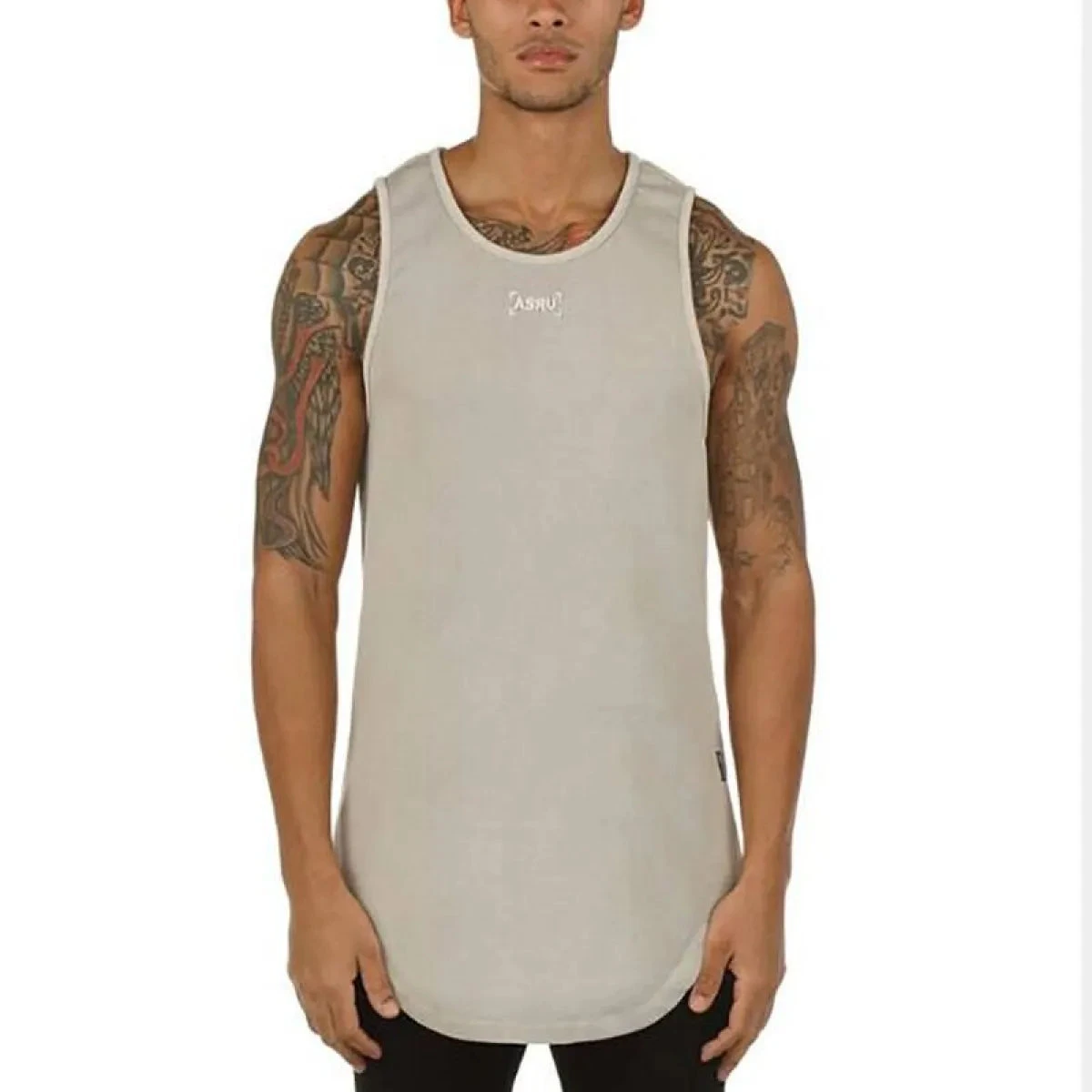 Men's Solid Color Summer Cotton Sport Tank Tops - Image 4