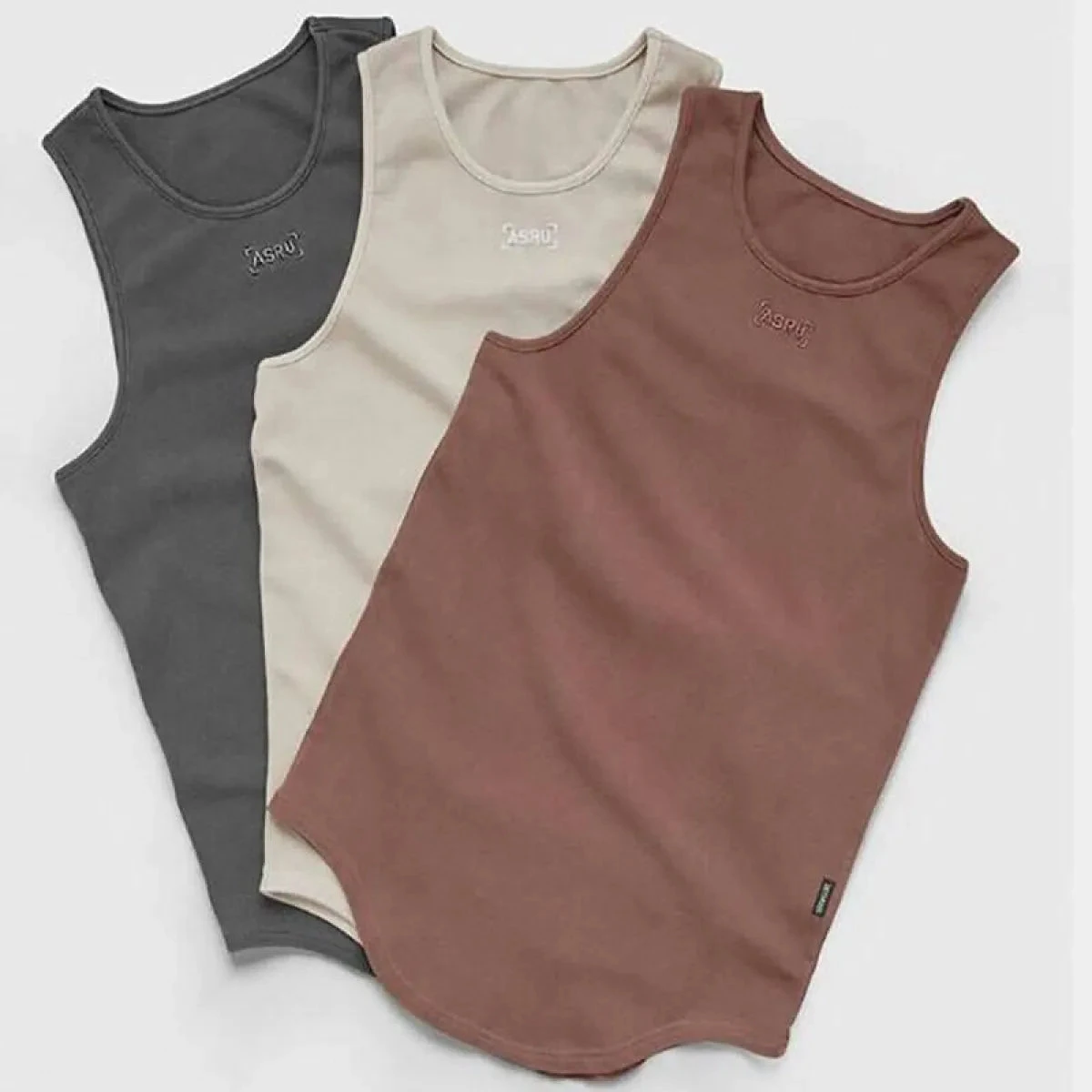 Men's Solid Color Summer Cotton Sport Tank Tops - Image 6