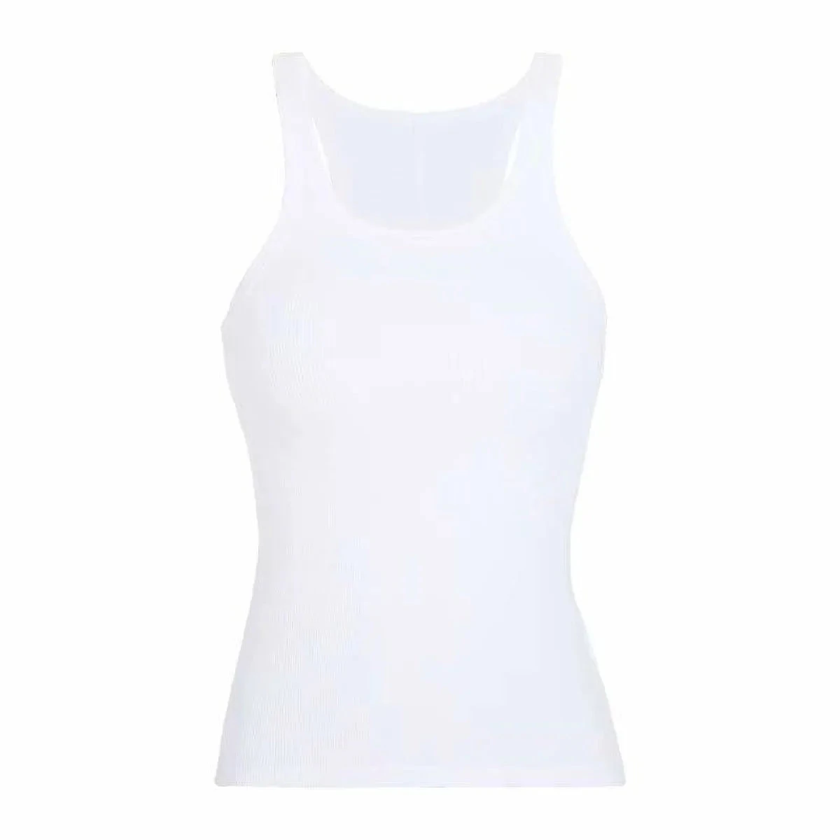Solid Ribbed Tank Top - Image 14