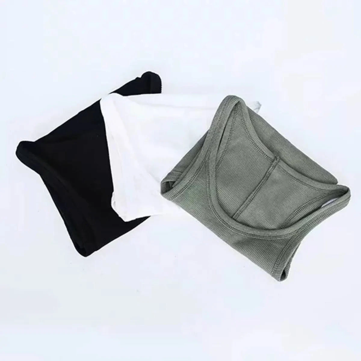 Solid Ribbed Tank Top - Image 5