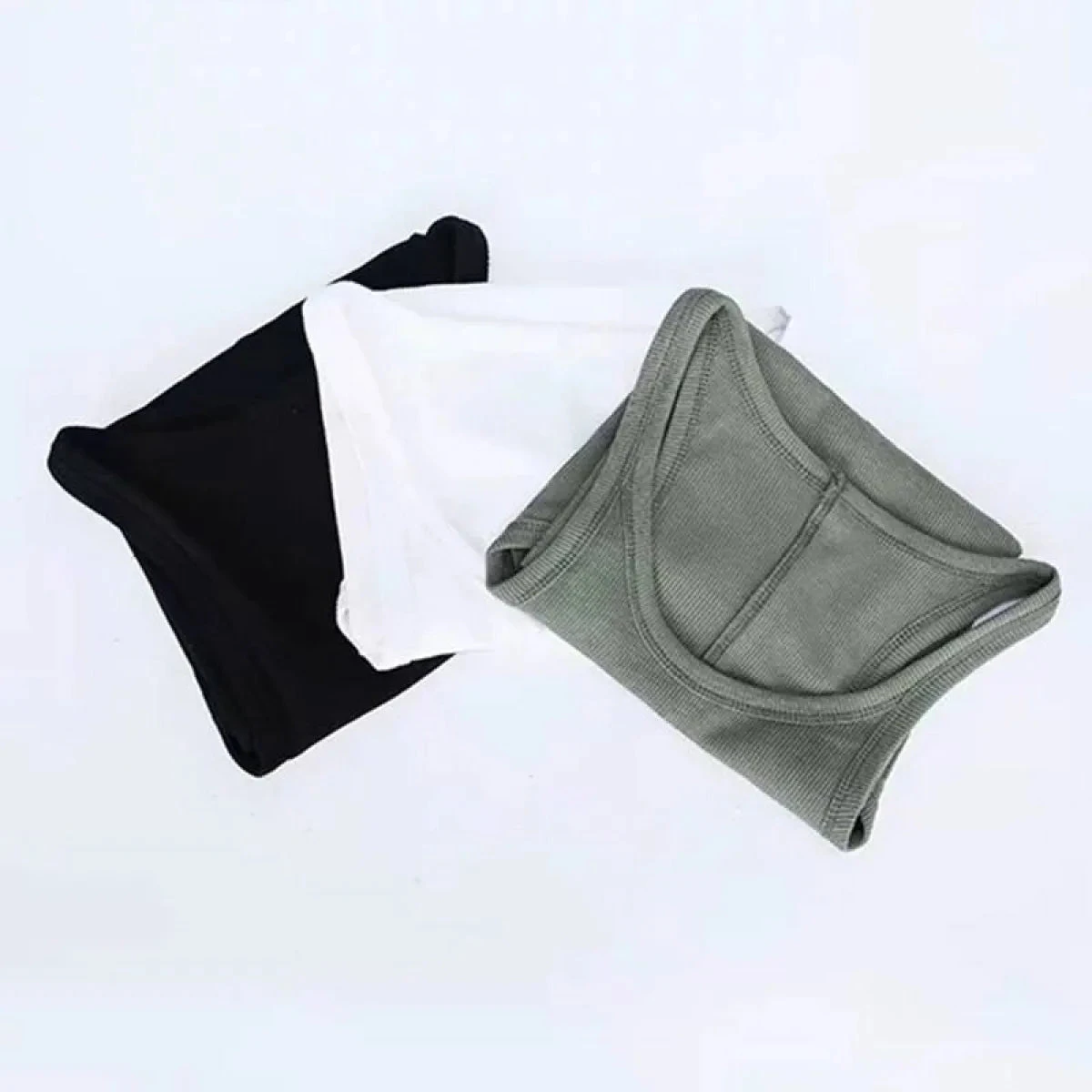 Solid Ribbed Tank Top - Image 9