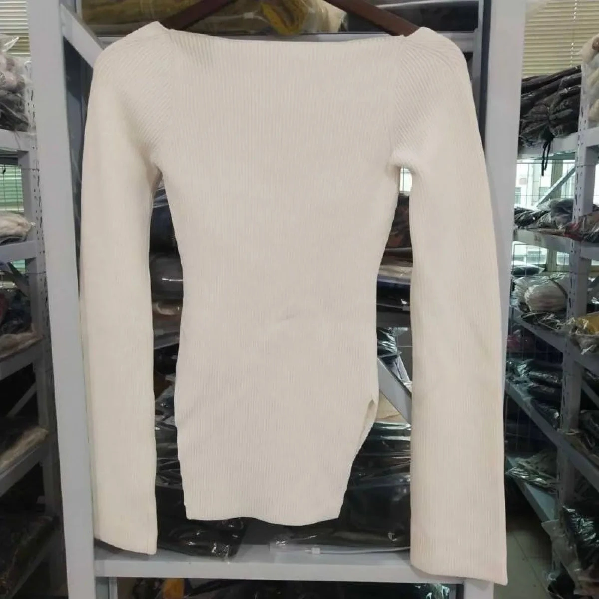 Square Neck Knit Top - Image 10