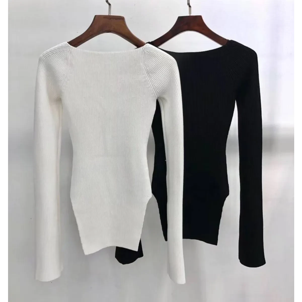 Square Neck Knit Top - Image 4