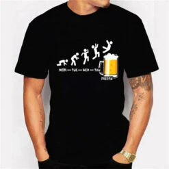 Hip-Hop Streetwear Beer Graphic T-Shirt