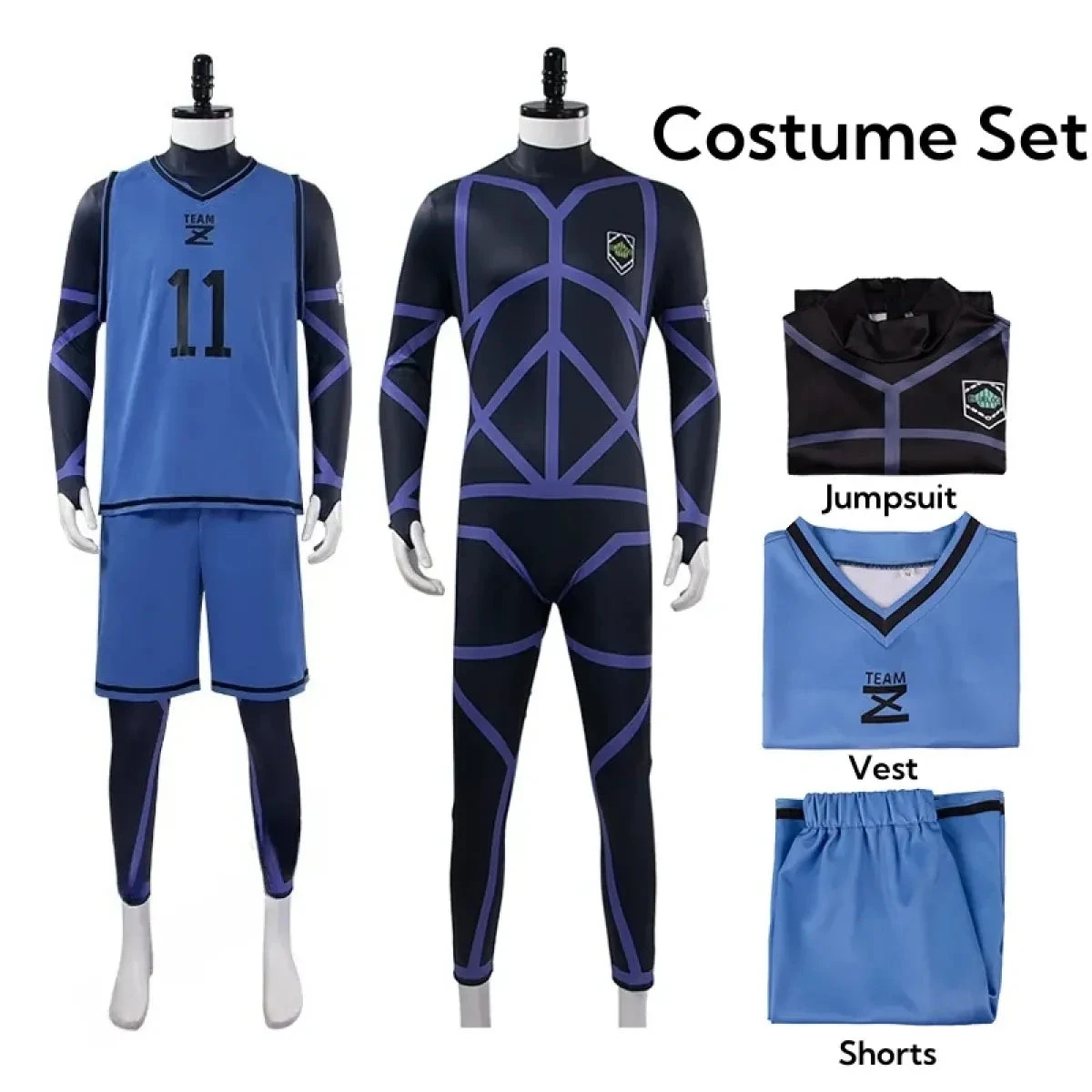 Lock Isagi Yoichi Cosplay Set – Anime Sports Jersey & Jumpsuit - Image 20