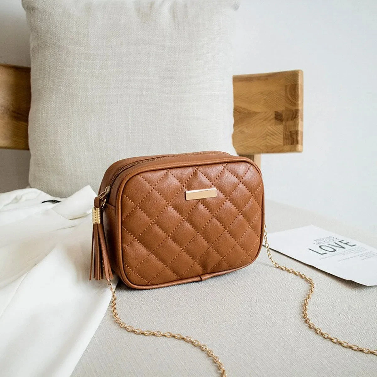 Trendy Small Tassel Messenger Bag - Image 14