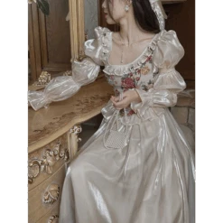 Vintage Floral Midi Dress