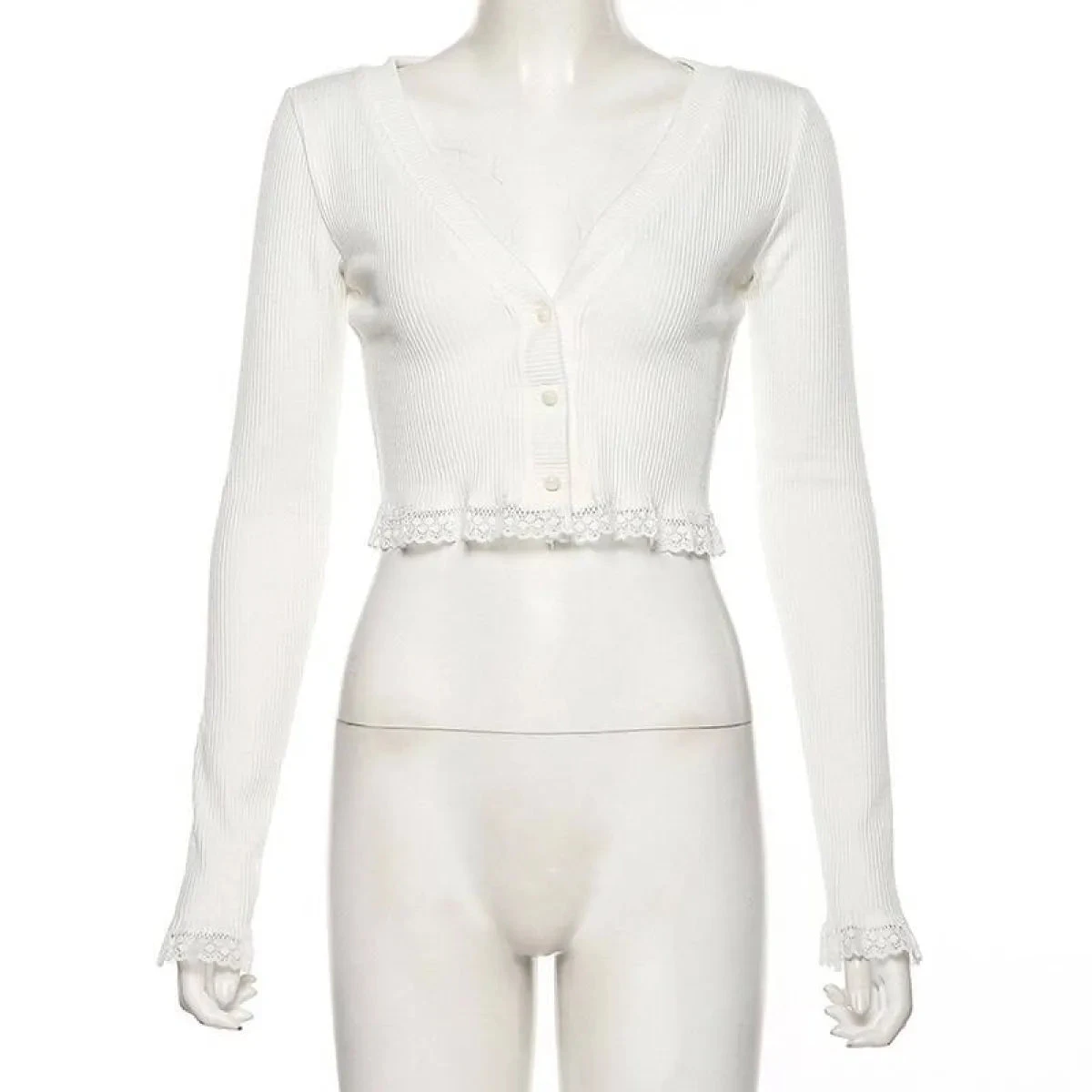 Vintage Gothic Lace Black Cardigan - Image 17