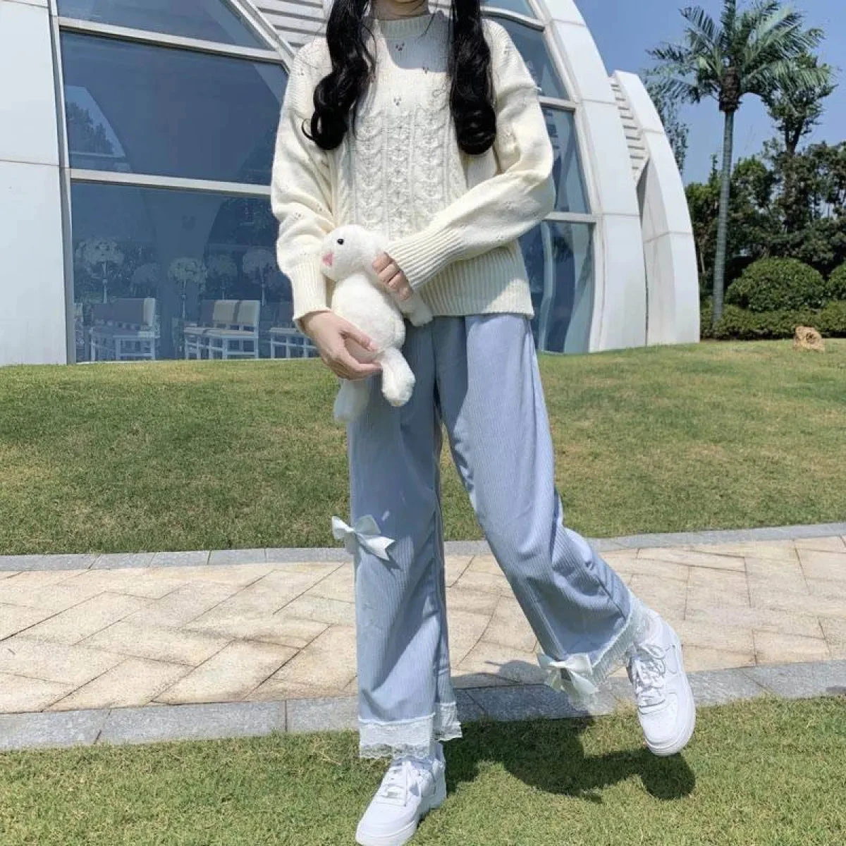 Vintage-Inspired Lolita Corduroy Trousers - Image 13