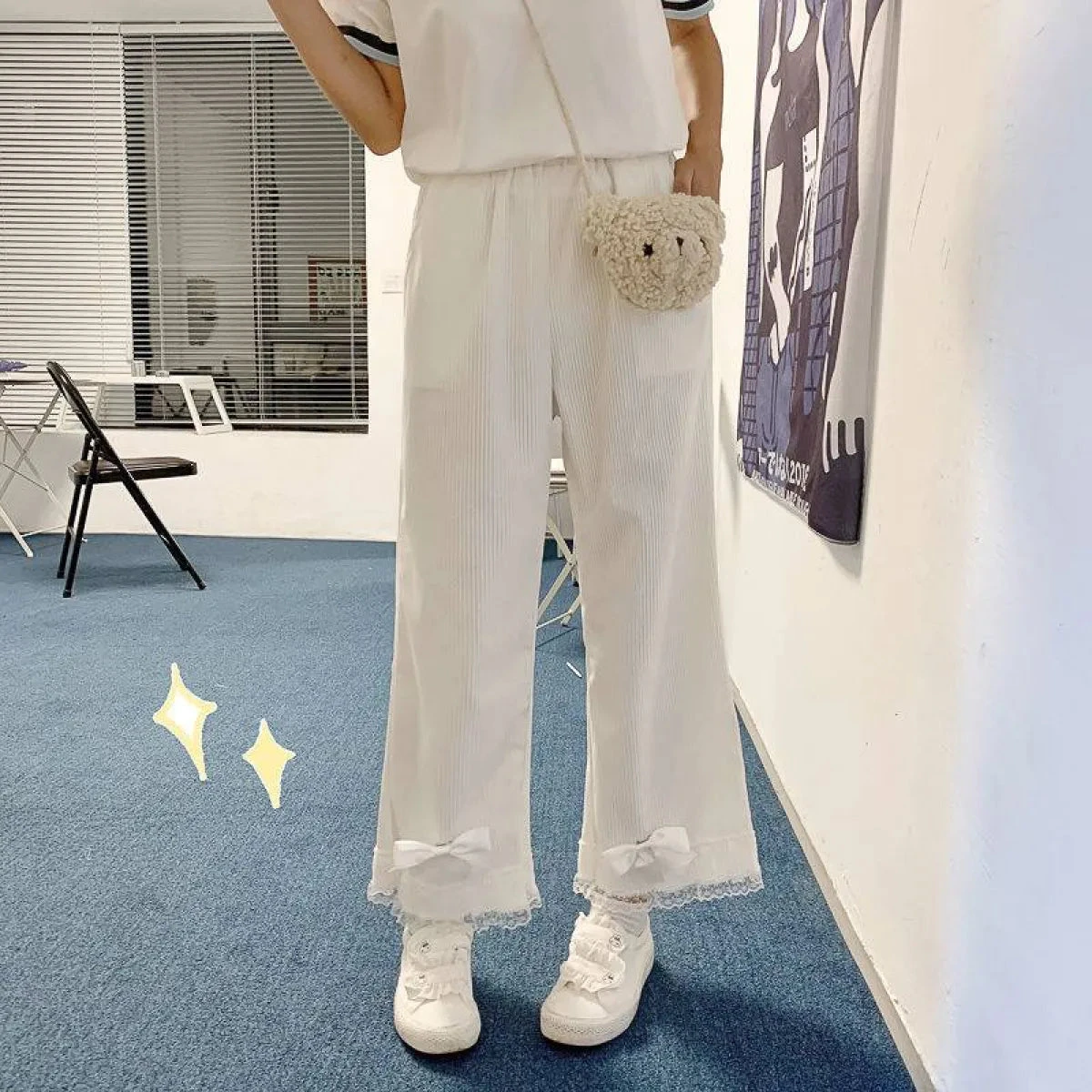 Vintage-Inspired Lolita Corduroy Trousers - Image 6