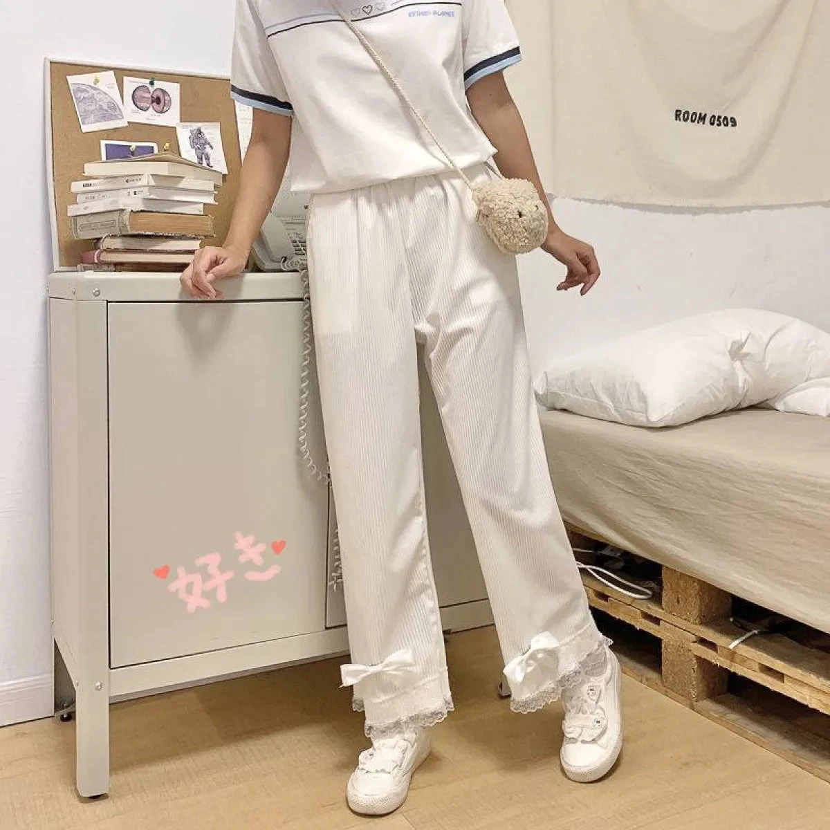 Vintage-Inspired Lolita Corduroy Trousers - Image 7