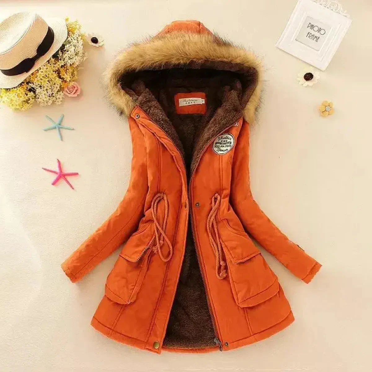 Women's Winter Cotton Jacket - Hooded Slim Fit Warm Parka - Image 15