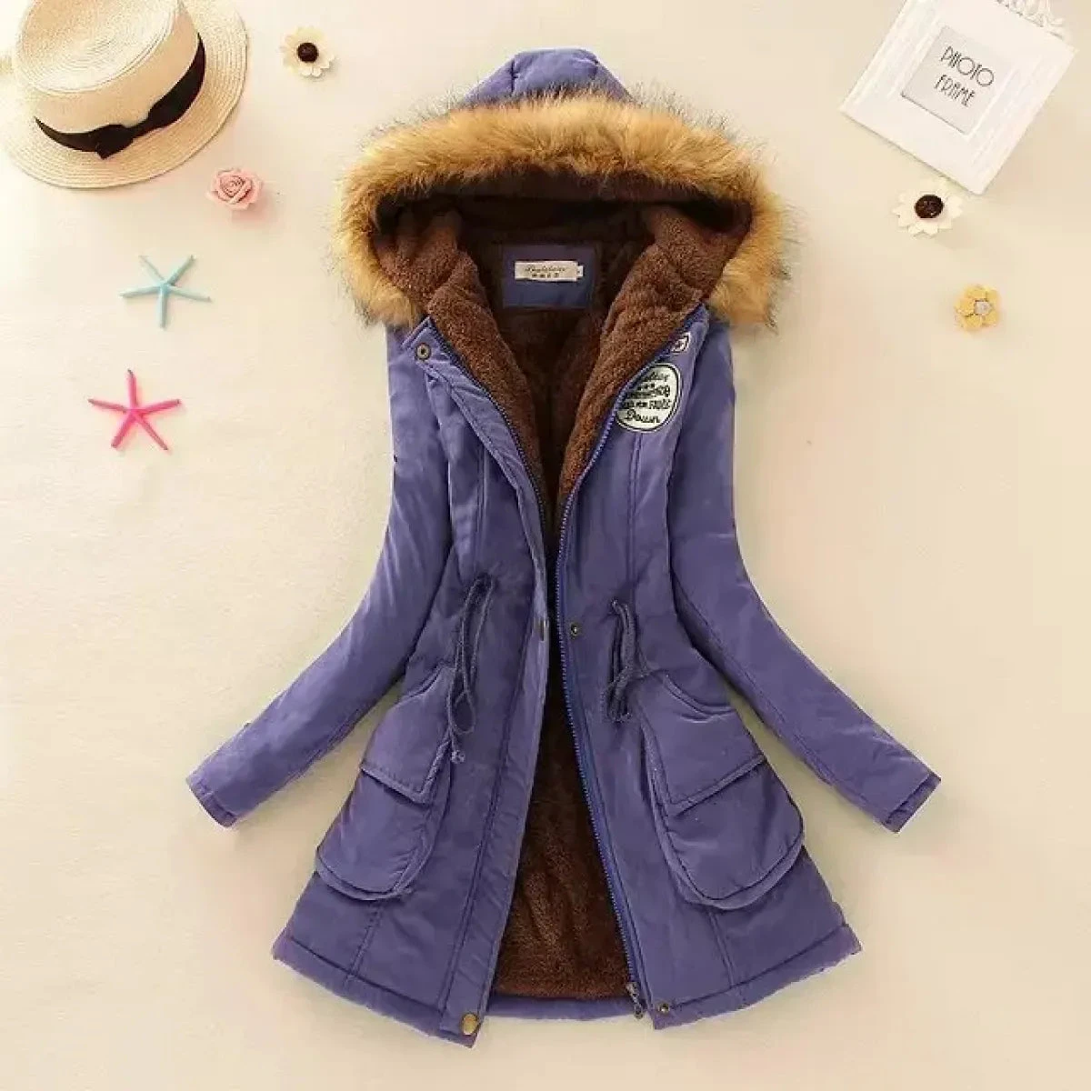 Women's Winter Cotton Jacket - Hooded Slim Fit Warm Parka - Image 13