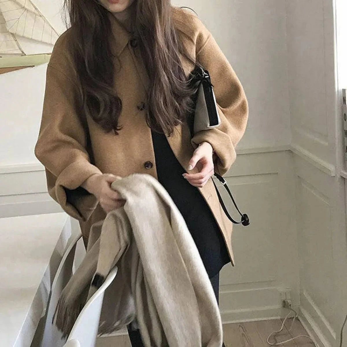 Wool Casual Style Coat - Image 11