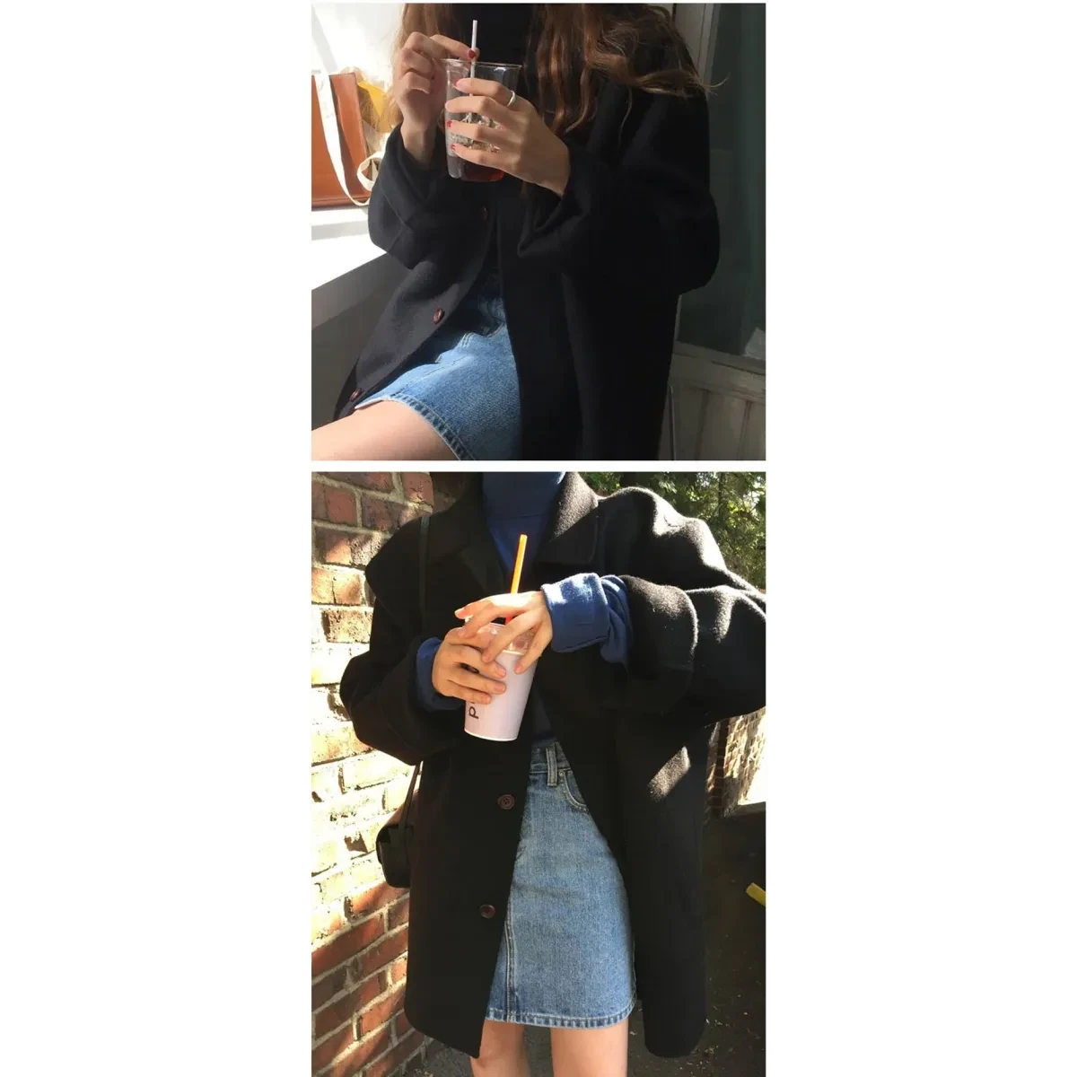 Wool Casual Style Coat - Image 17