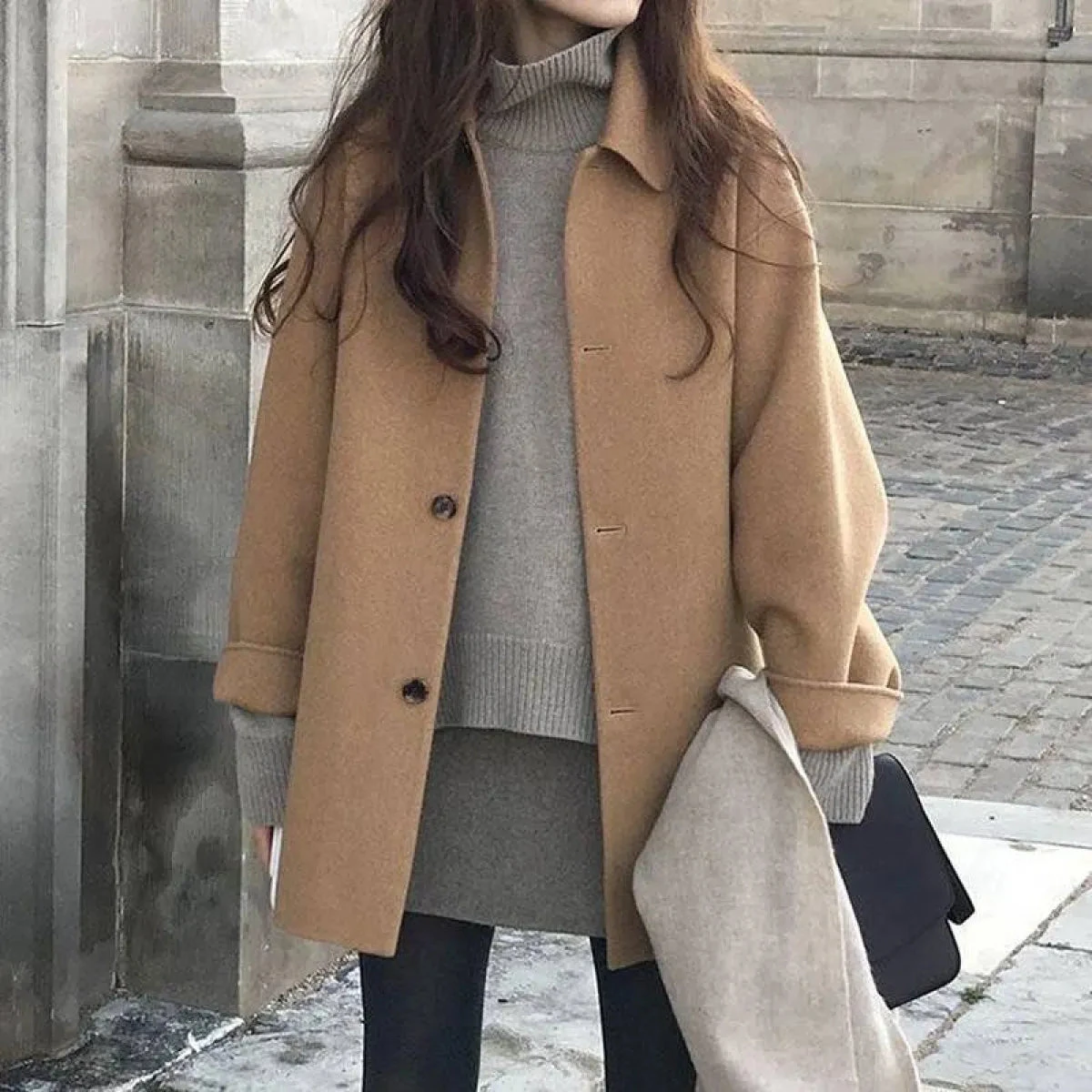 Wool Casual Style Coat - Image 8