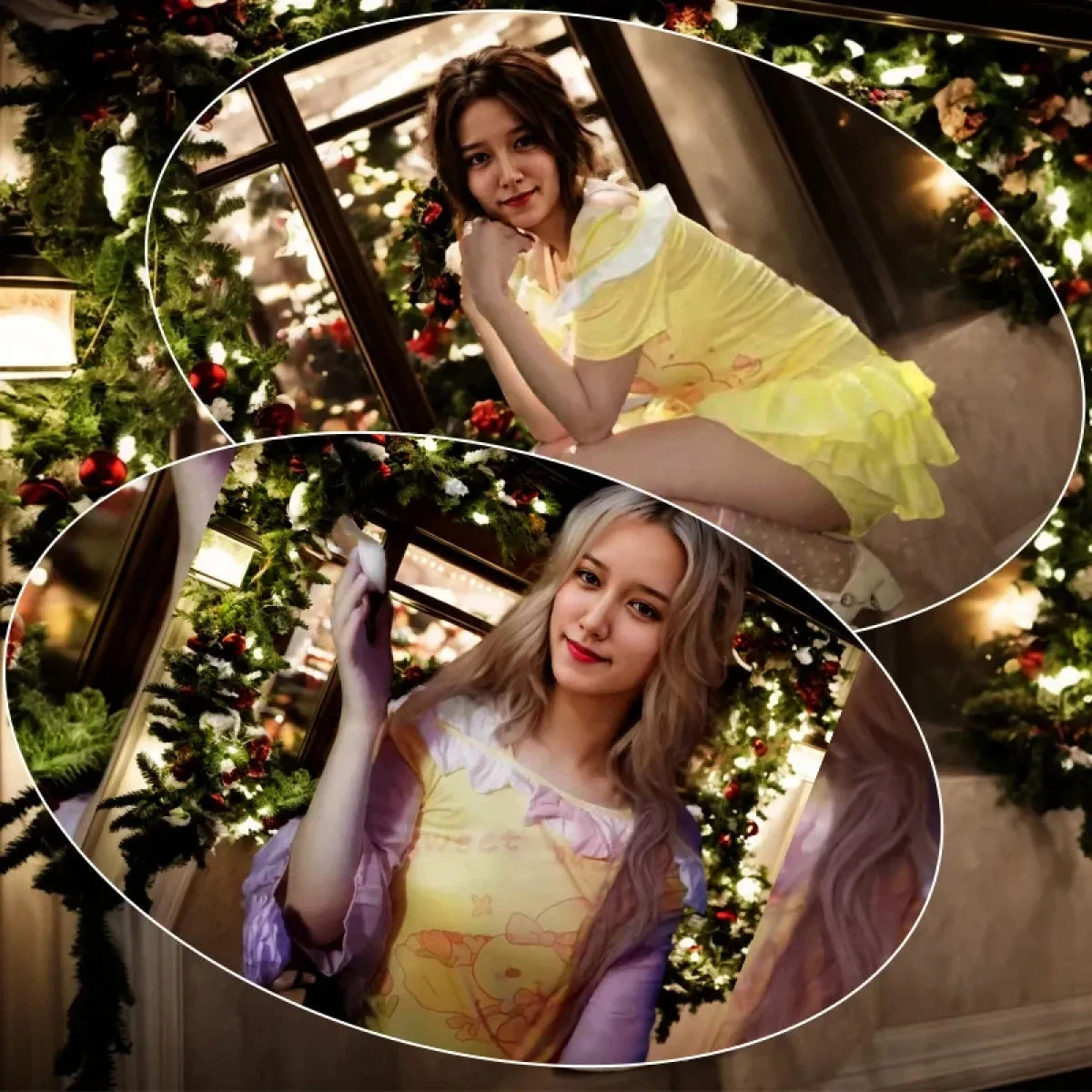 Kawaii Off-Shoulder Top – Ruffle Trim & Bunny Print - Image 3