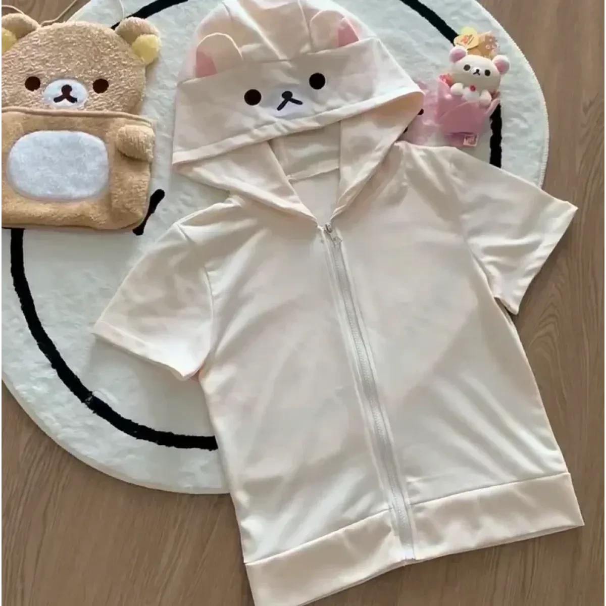 Y2K Harajuku Kawaii Hoodie – Sweet Soft Girl Zipper Cartoon Jacket - Image 8